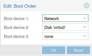 VM Boot order